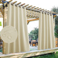 Outdoor Curtains Extra Wide 70 x 95 - Waterproof Blackout Patio Panel