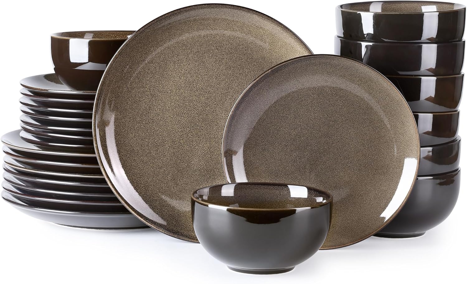 LERATIO Ceramic Dinnerware Set for 8 - Stylish and Durable