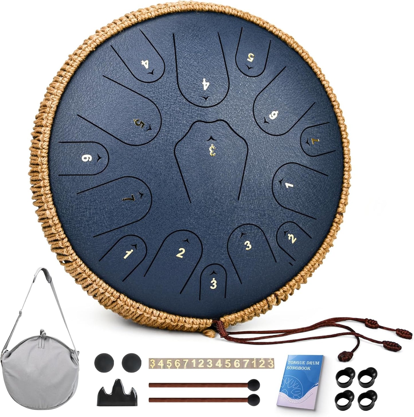 15 Note Steel Tongue Drum for Adults - C Major 14 in Instrument