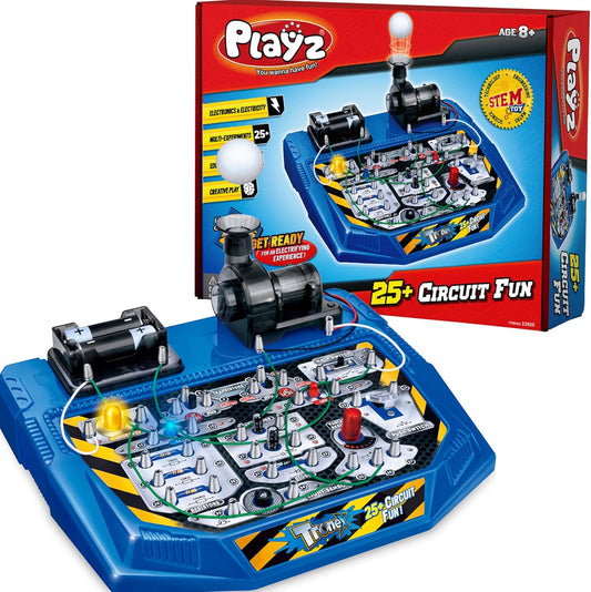 Playz Electrical Circuit Board Kit for Kids with 25+ STEM Projects