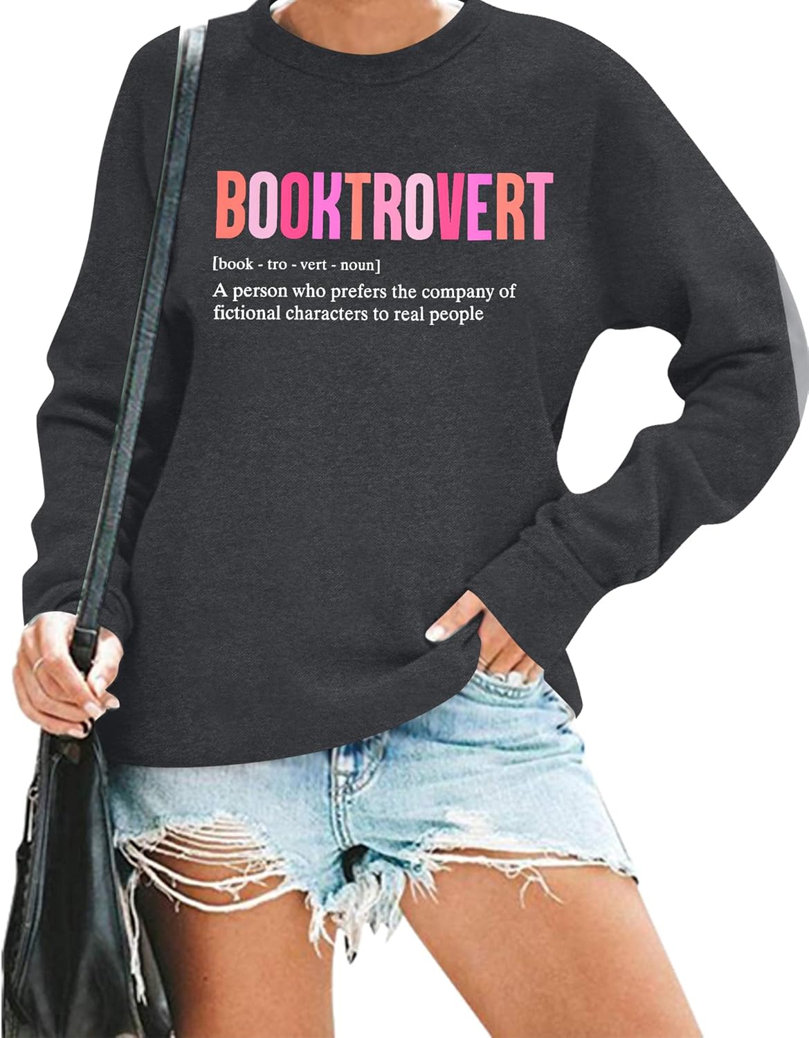 BANGELY Booktrovert Sweatshirt - Cozy Reading Shirt