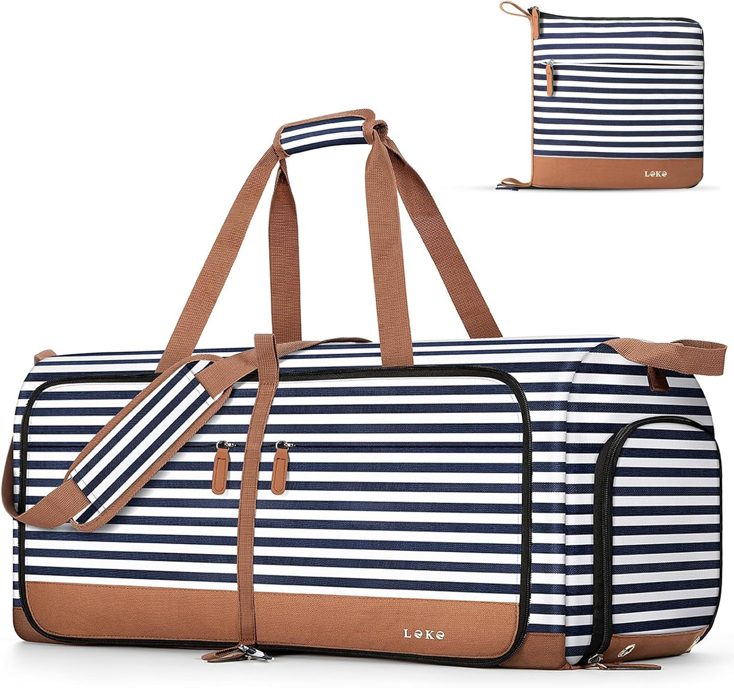 Lekesky Foldable Travel Duffle Bag: 100L Large Capacity Design