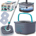 True Clean Spin Mop & Bucket System - Dual Compartment Cleaning