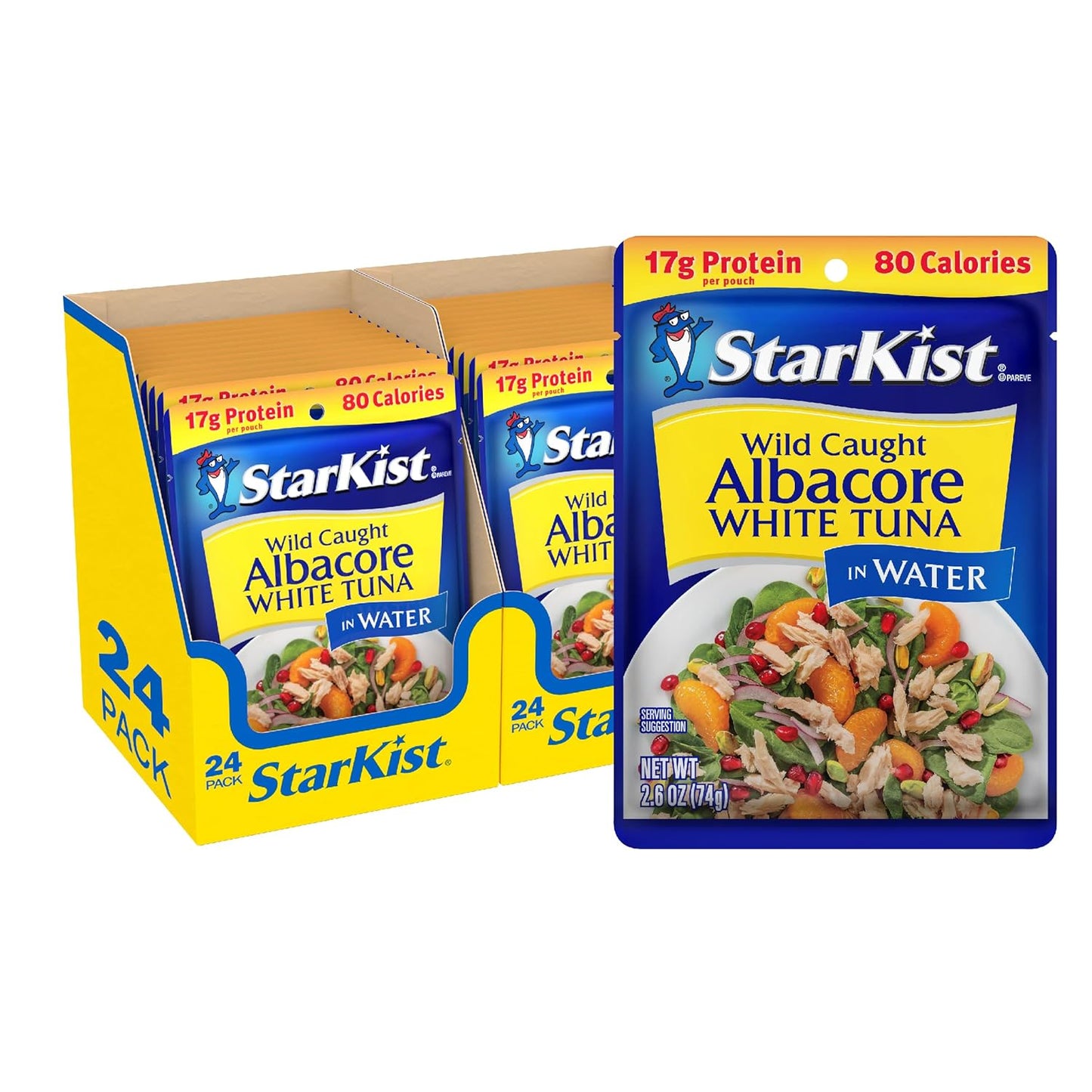 StarKist Albacore White Tuna in Water, 24 Pack for Easy Meals
