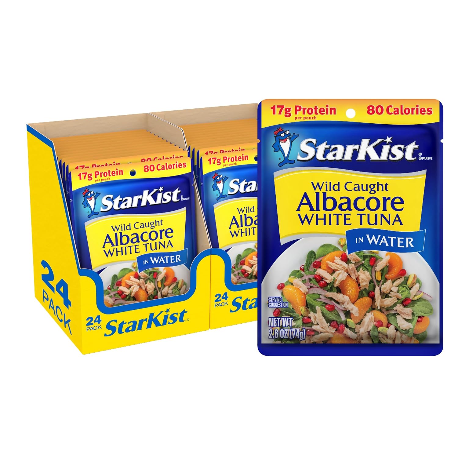 StarKist Albacore White Tuna in Water, 24 Pack for Easy Meals