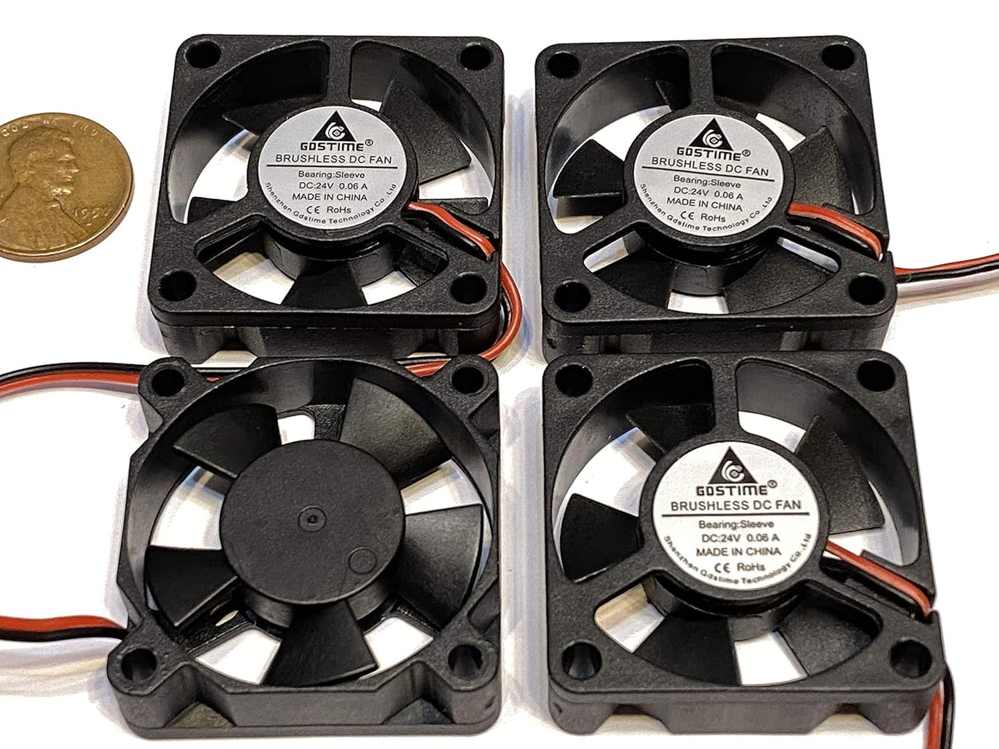 4 Pieces 35mm Mini 3D Printer Cooling Fan for Optimal Performance