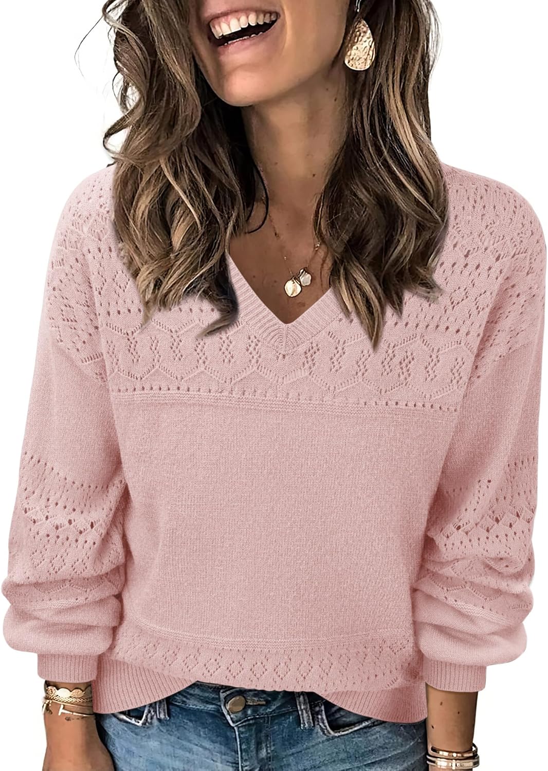 Messic Womens Pullover Sweaters for Casual Style and Comfort