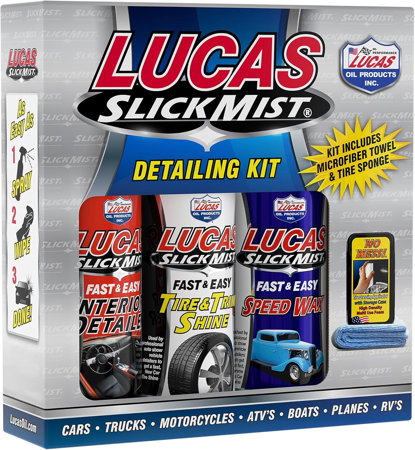 Lucas Oil Slick Mist Detail Kit - Enhance Mower Performance