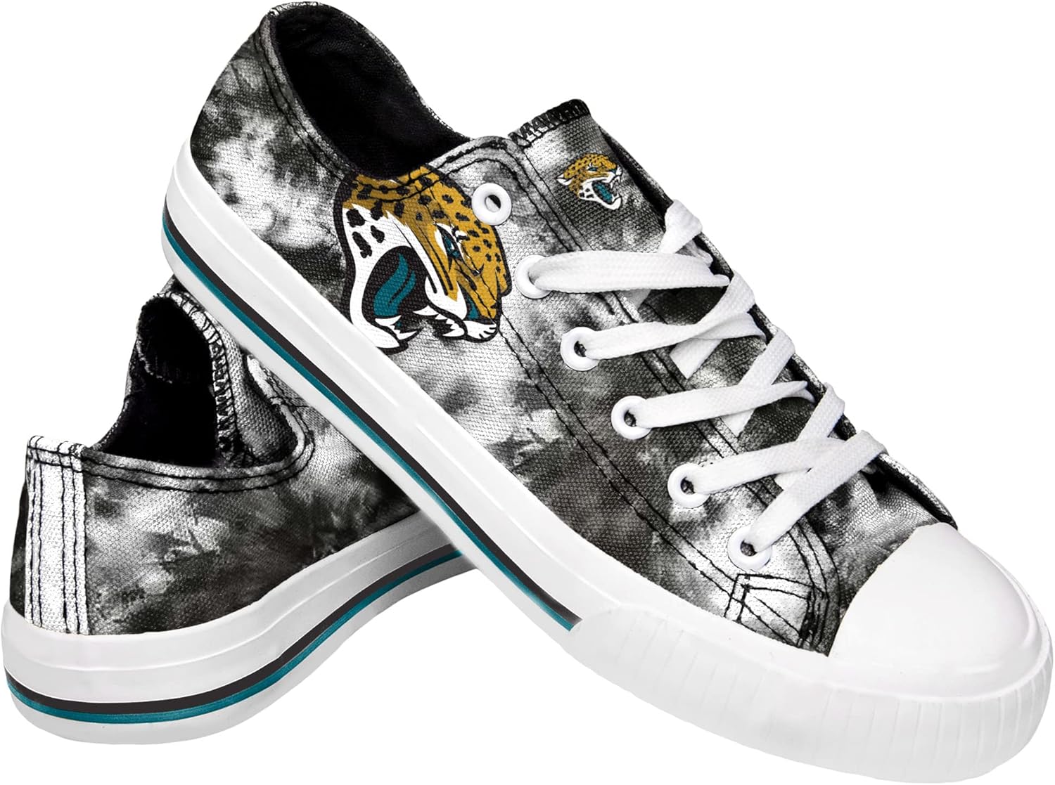 FOCO Women's NFL Team Logo Glitter Low Top Sneakers for Fans