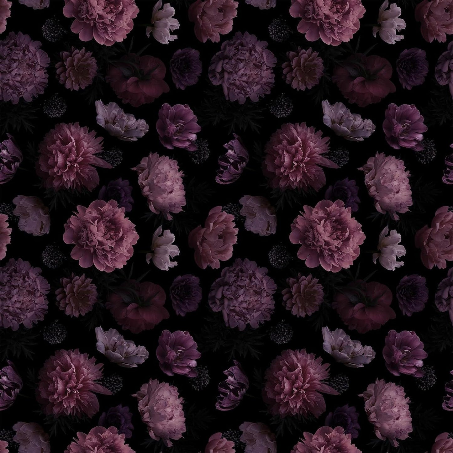 Dark Floral Peony Peel and Stick Wallpaper for Stylish Spaces