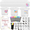 Bibs Bodysuits Baby Shower Game Sign Set - DIY Onesies Kit