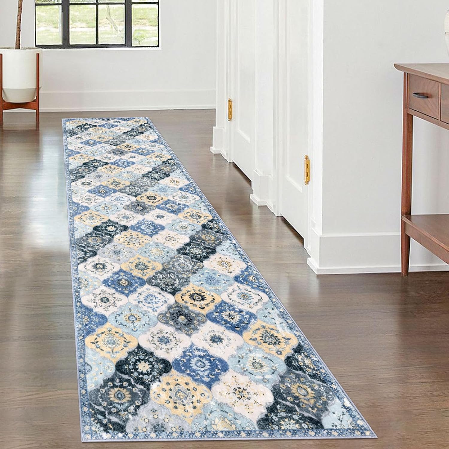 KILOCOCO 2x8 Runner Rug - Soft Washable Boho Accent Rug