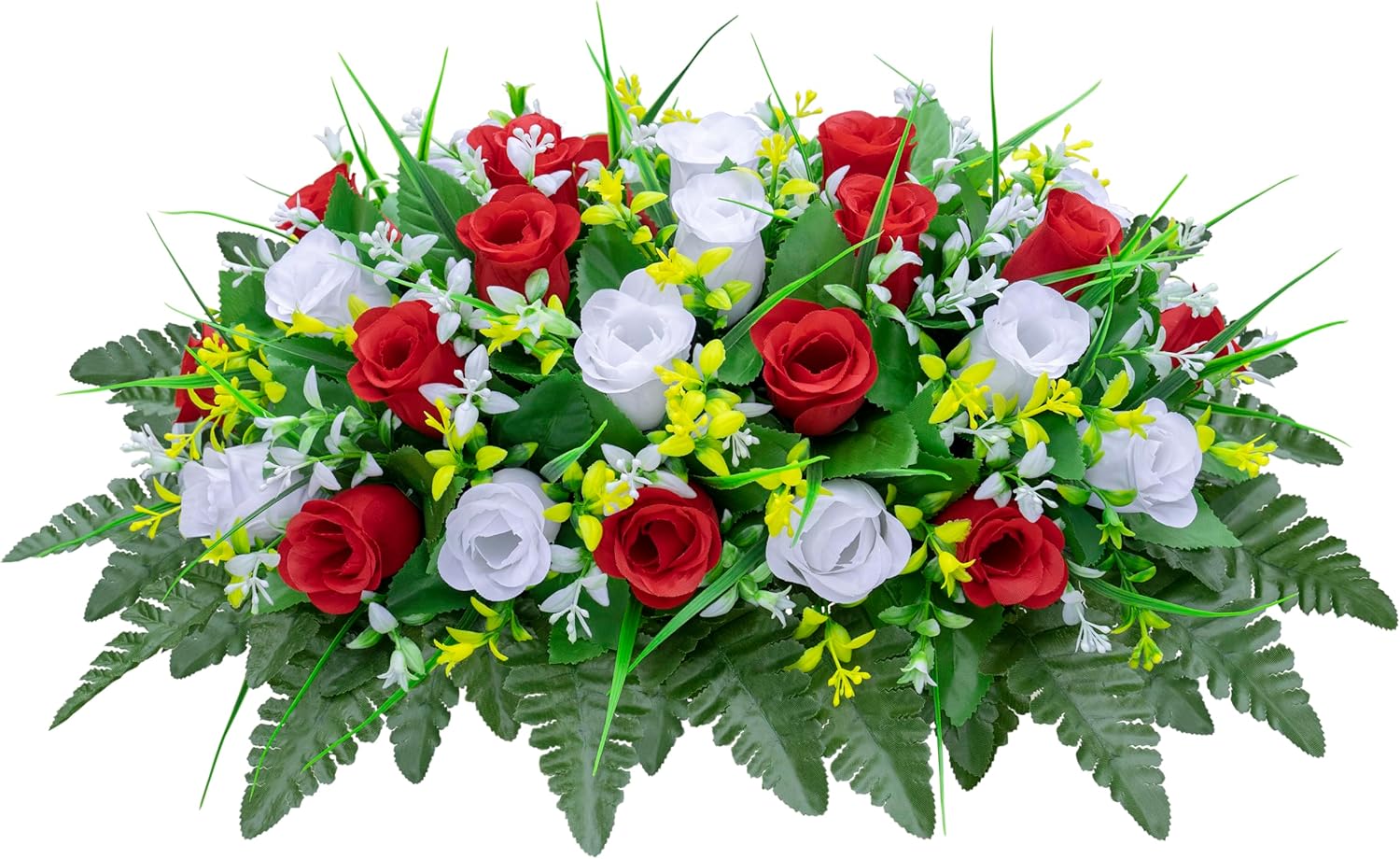 Artificial Cemetery Flowers Saddle-Shaped Tombstone Decorations