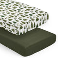Sage Green Woodland Unisex Baby Crib Sheet Set - 2-Pack