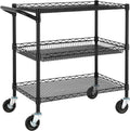 Finnhomy 3 Tier Heavy Duty Utility Cart - Commercial Steel Service