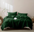 100% French Pure Linen Sheets Set King Size - Breathable 4-Piece