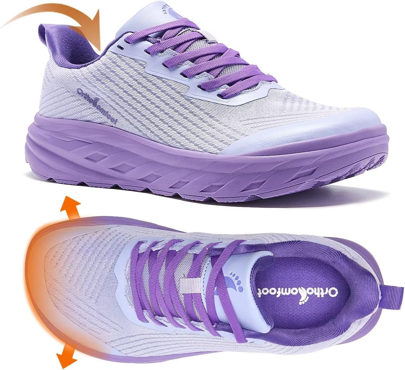 Women's Orthopedic Diabetic Wide Running Shoes for Comfort