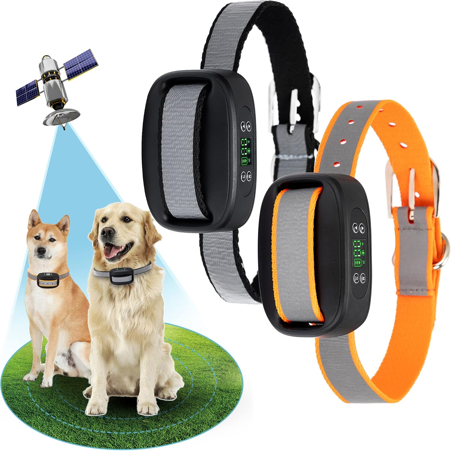 GPS Wireless Dog Fence for Outdoor Use with Adjustable Range