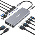 Laptop Docking Station Dual Monitor 14-in-1 USB C Hub - 4K Output