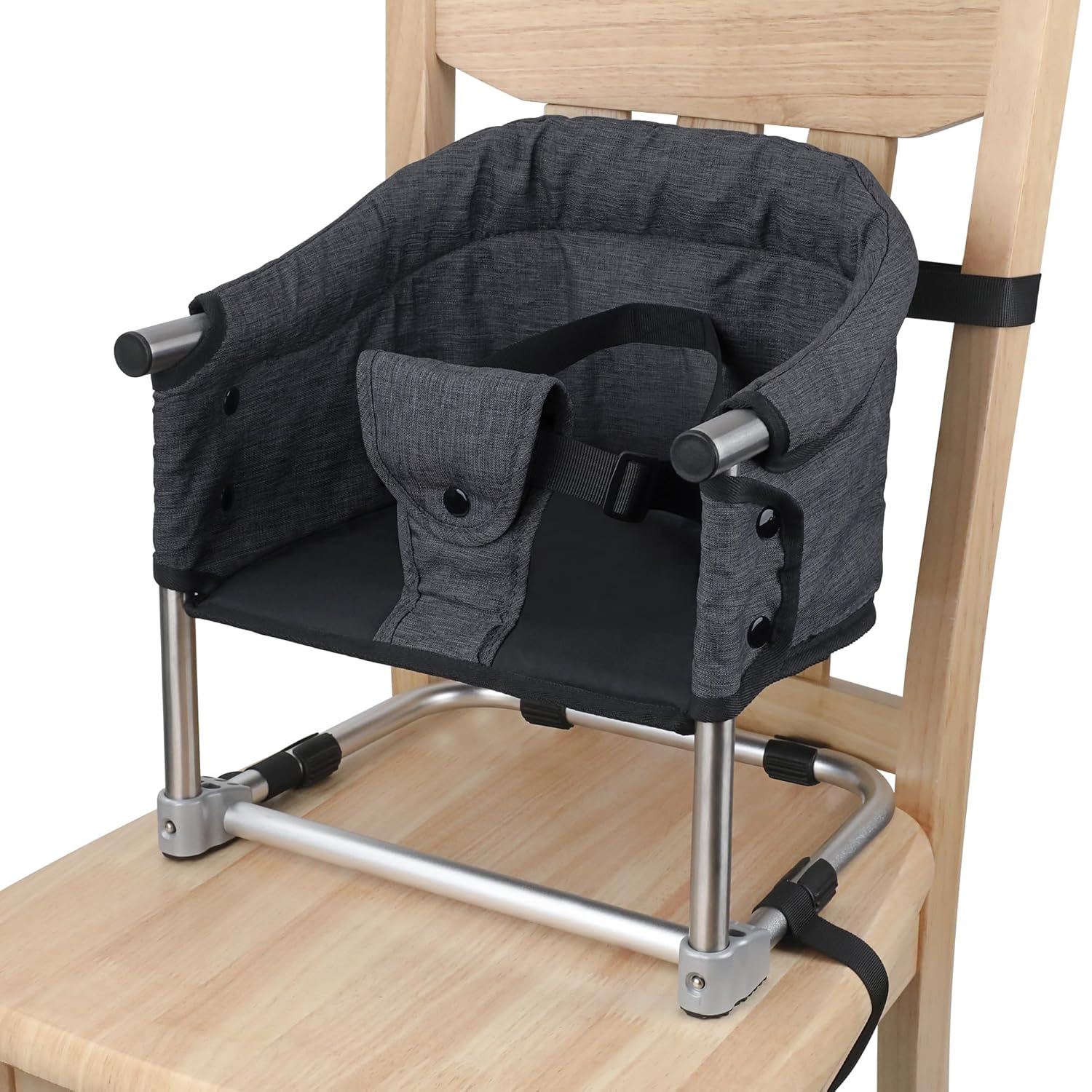 Portable Toddler Booster Seat for Dining Table with Safety Buckle
