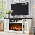 Farmhouse 70 Entertainment Center with Electric Fireplace