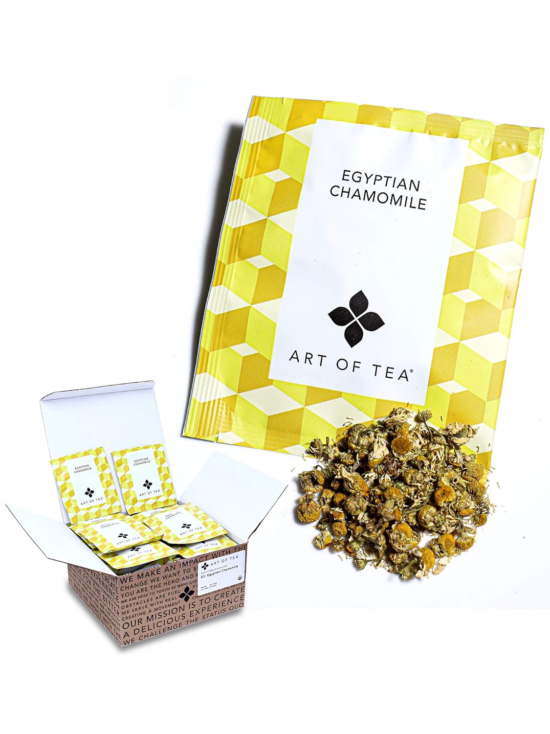 Organic Egyptian Chamomile Tea Bags for Relaxation and Comfort