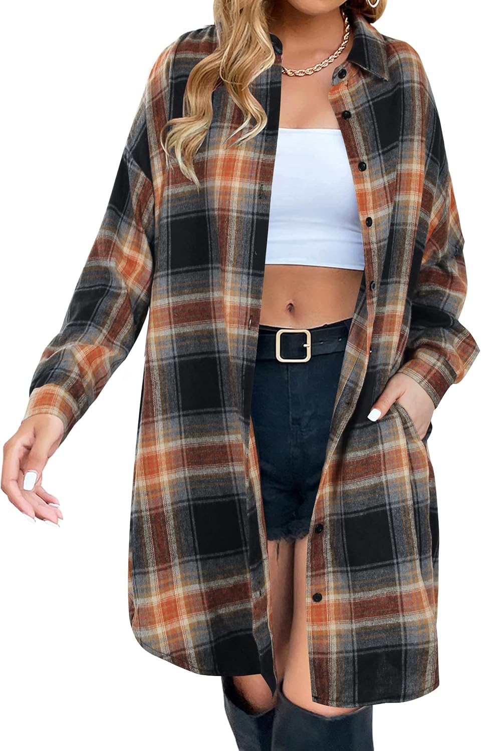 Stylish Women's Button Down Flannel Shirts for Every Occasion