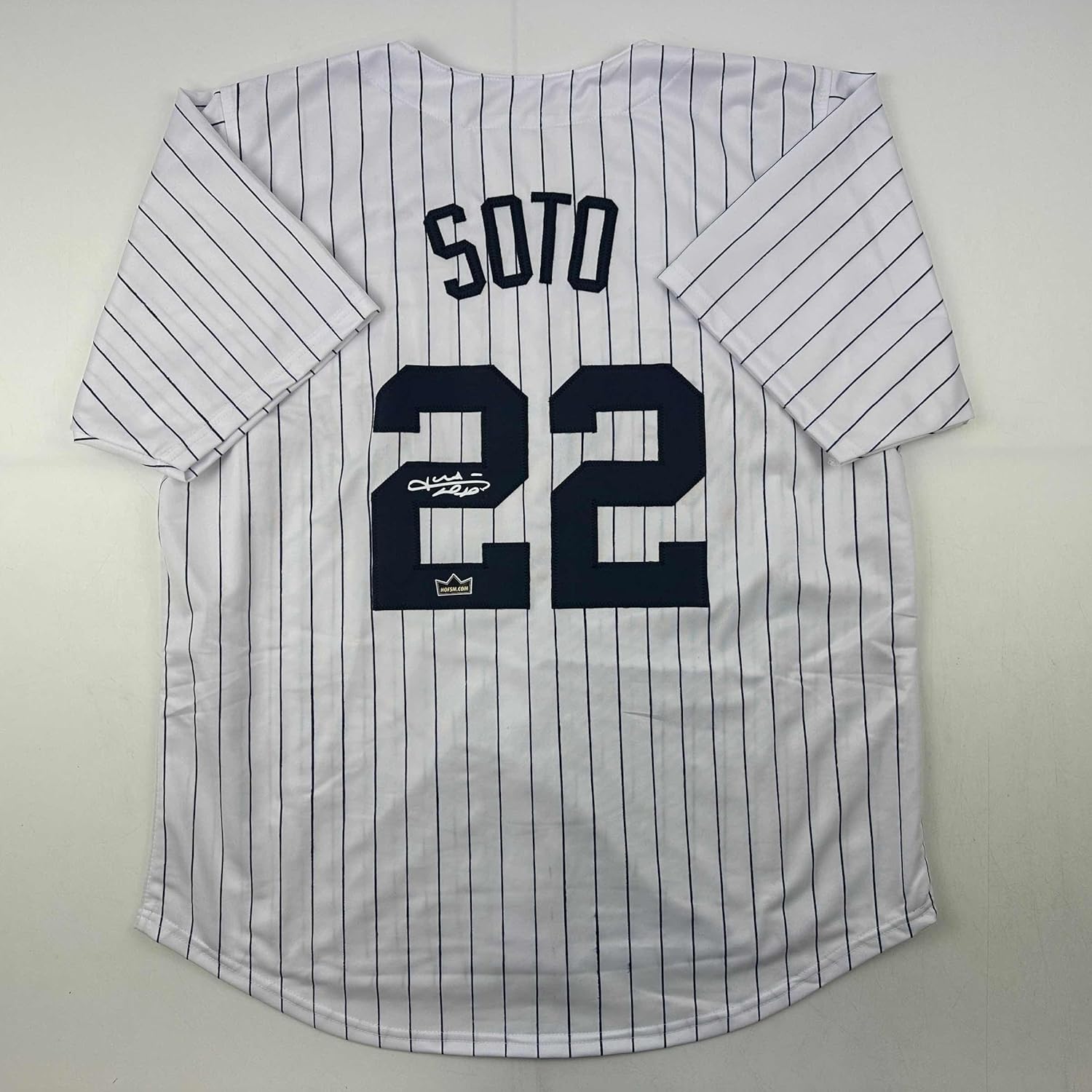 Facsimile Autographed Juan Soto New York Pinstripe Jersey XL