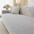Soft Waterproof Chenille Slipcover 36x94 Light Grey - Non Slip Pet