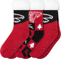 FOCO Women's NFL Team Logo Slipper Socks Set of 3 for Cozy Comfort