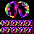 Yunsailing LED Light Up Tambourines for Parties and Events