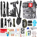 Survival Kits 222 PCS Emergency Gear for Camping and Hiking