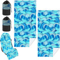 Car Seat Towel Covers 2 Pack with Storage Bag - Non Slip Sweat