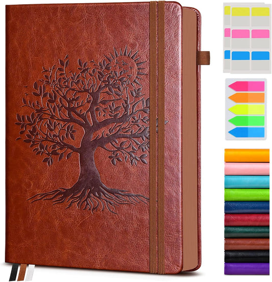 Large Vintage Leather Journal: 300 Numbered Pages, A4 Lined, Ideal for Writing & Journaling