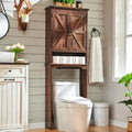 Farmhouse Over The Toilet Storage Cabinet with Adjustable Shelf