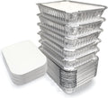 Spare Essentials 110 Pack 2.25LB Aluminum Pans with Cardboard Lids