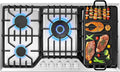 36 inch Gas Cooktop with Grill and 5 Italy Sabaf Burners