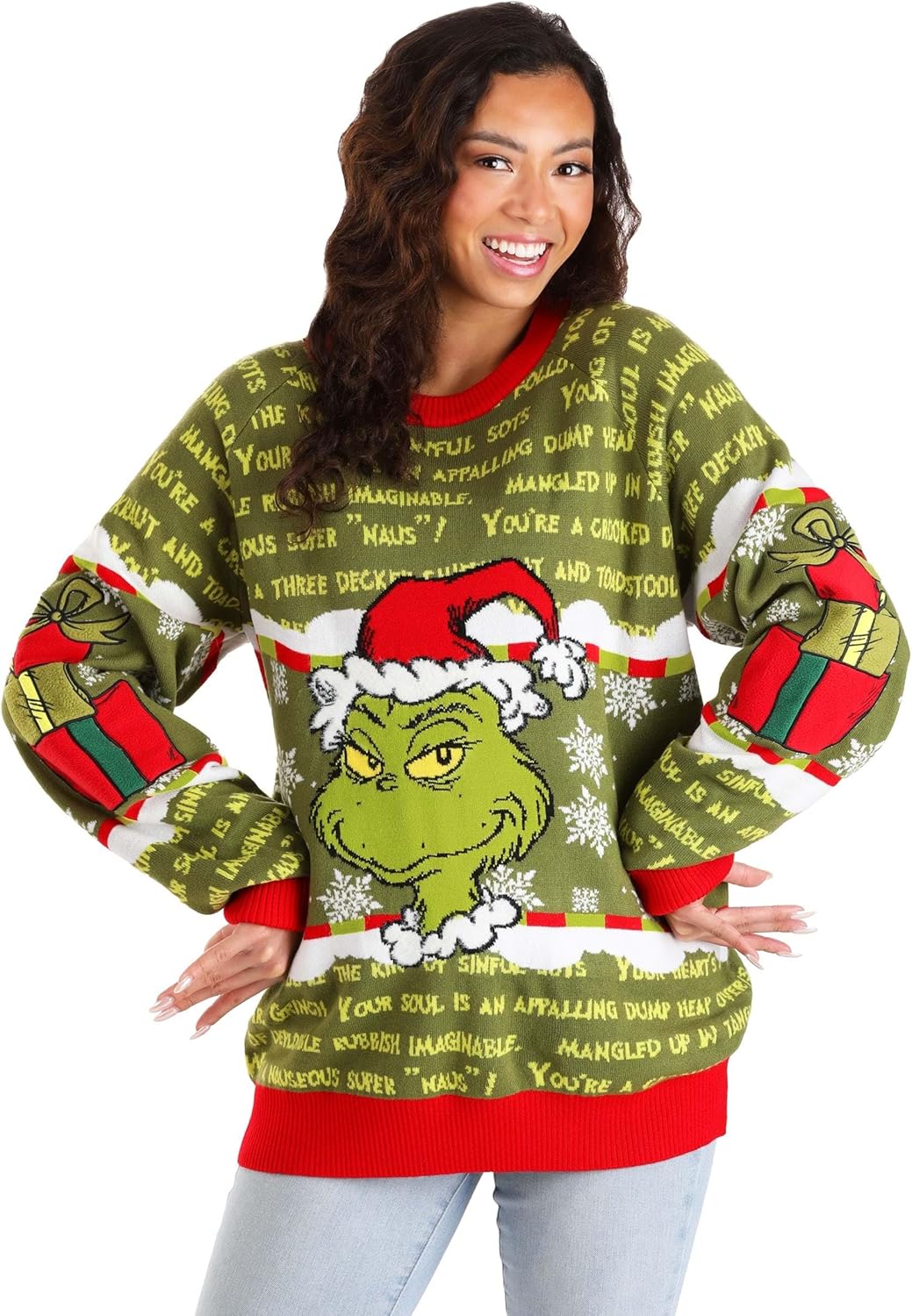 You're a Mean One Mr. Grinch Holiday Sweater - Fun Christmas Costume!