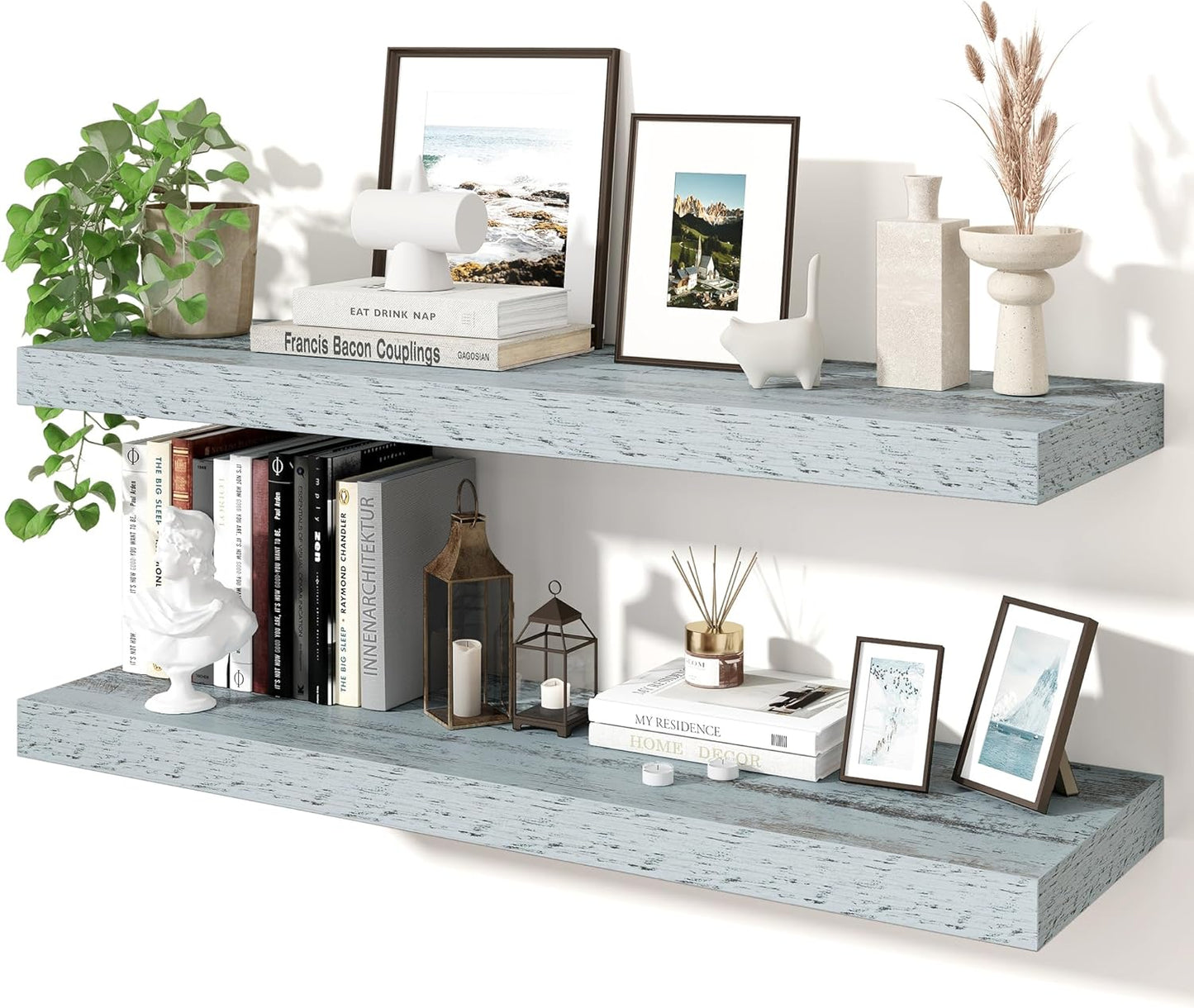 Axeman 36Inch Floating Shelves for Wall - Rustic Wood Design