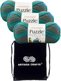 Premier Yarns Puzzle Lumberjack Chunky Bulky Yarn with Bag
