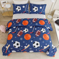 RYNGHIPY Kids Sports Theme Comforter Set Queen - Soft, Vibrant Print
