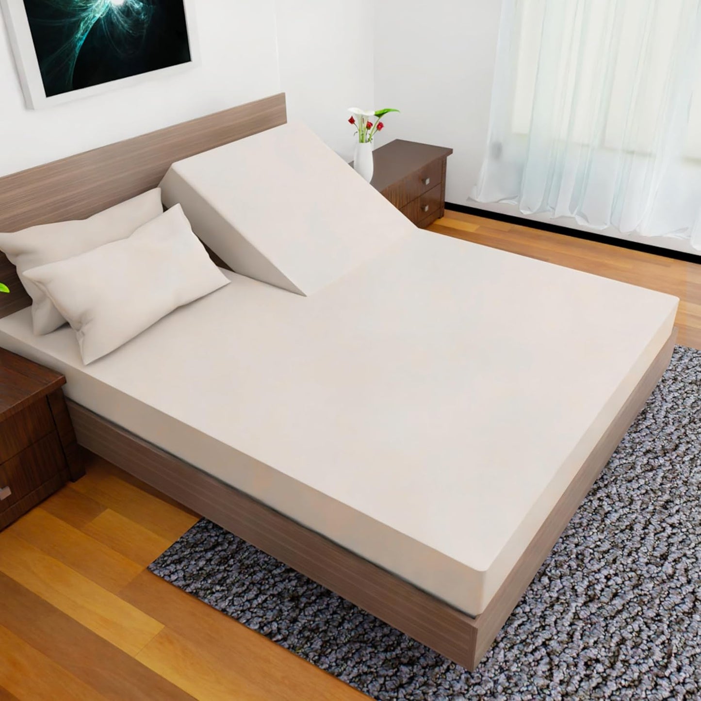 Top Split Flex Head California King Size Sheet Set - Ultra-Soft
