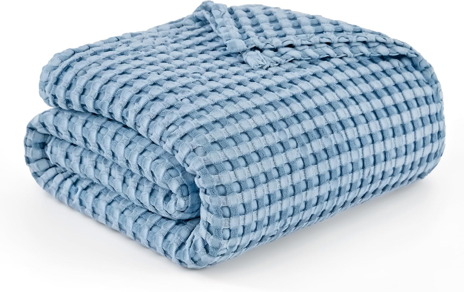 Bedsure Cooling Cotton Waffle King Size Blanket for Hot Sleepers