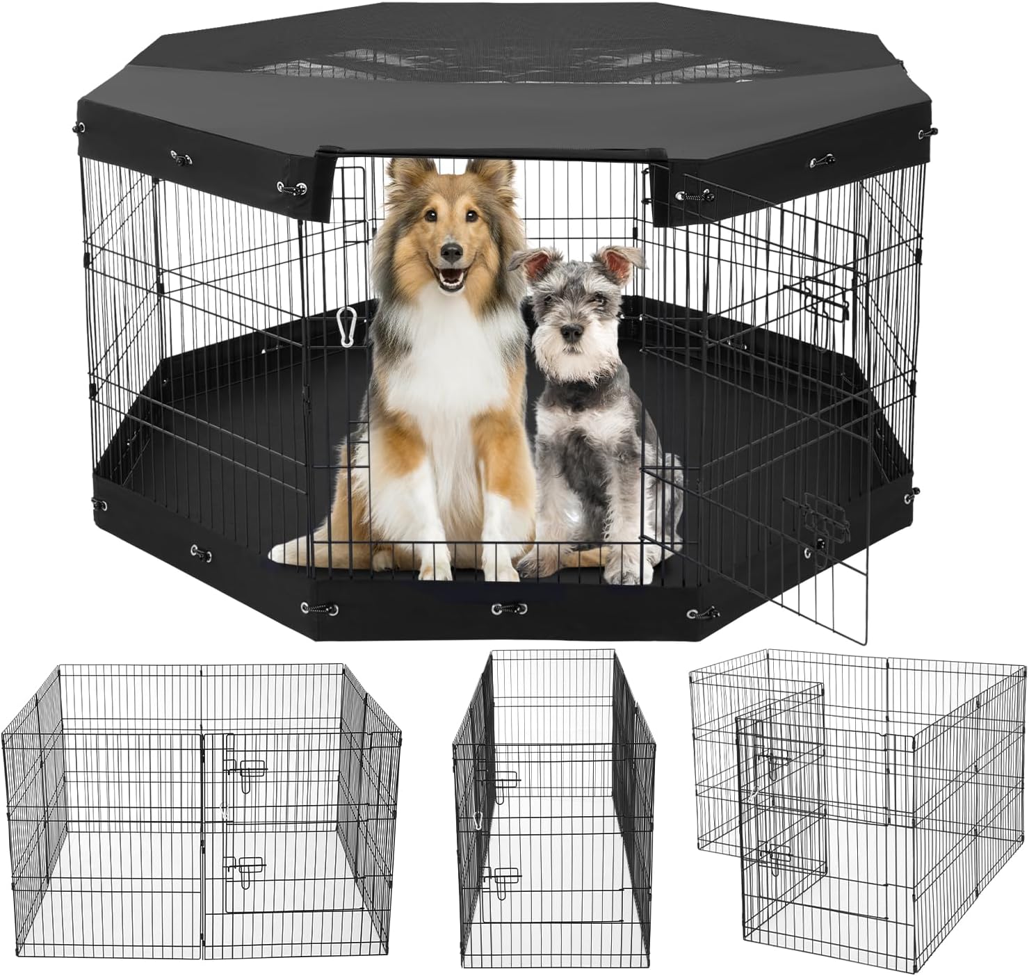 VEVOR Dog Playpen: Versatile 8 Panel Indoor Outdoor Pet Fence