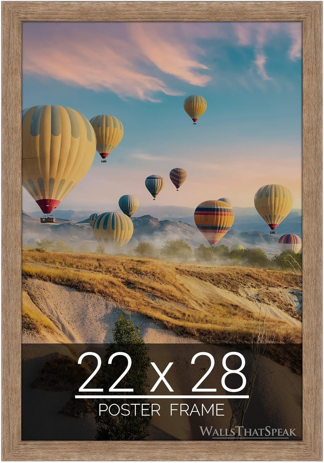 22x28 Brown Barnwood Picture Frame for Puzzles and Photos