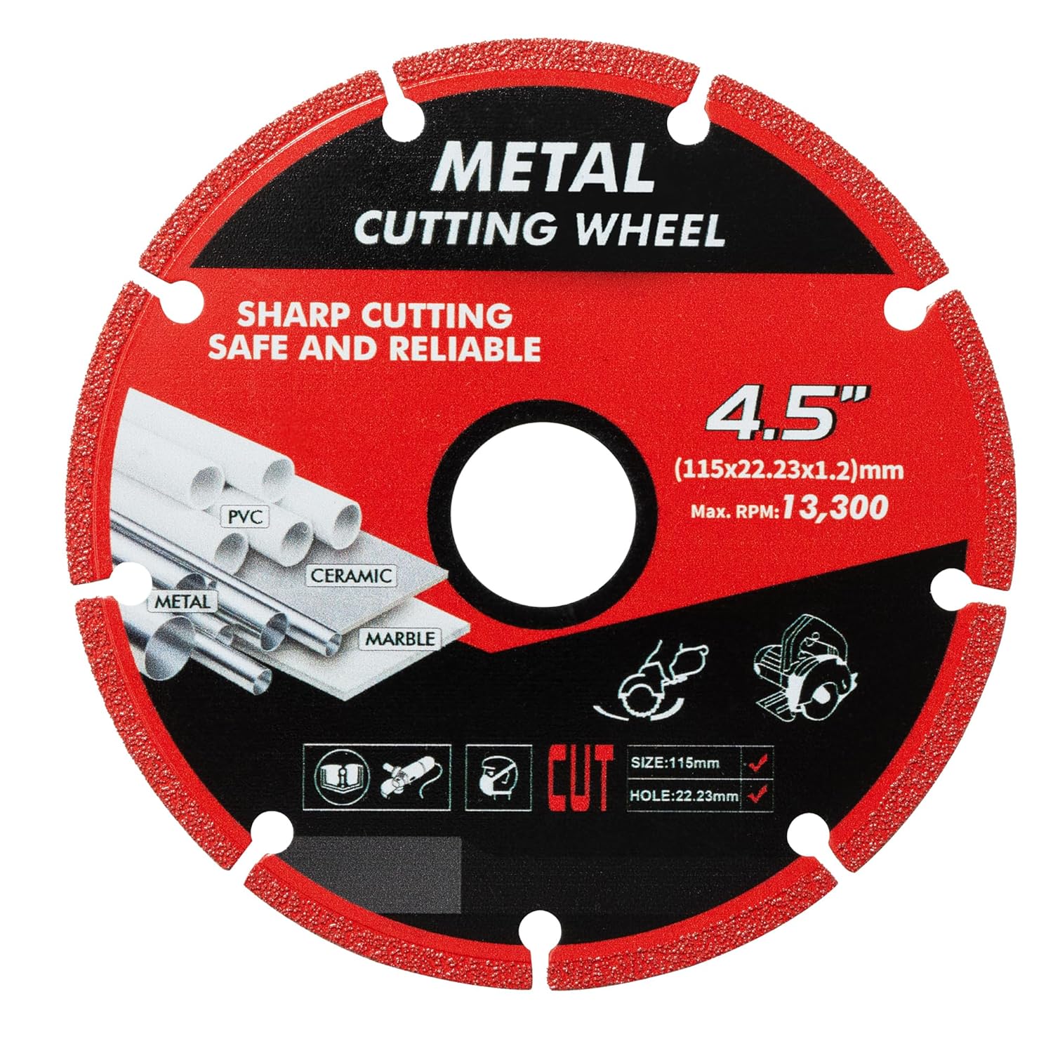 Taoskai Diamond Cutting Disc - 5000+ Cuts on Metal