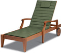 Chaise Lounge Cushion 80 x 26 in - Water-Resistant Heather Fern