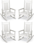 KINGYES Oversized Outdoor Rocking Chair Set for Ultimate Comfort