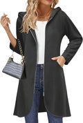 Zeagoo Long Hoodie Tunic Sweatshirt - Cozy Oversized Zip-Up