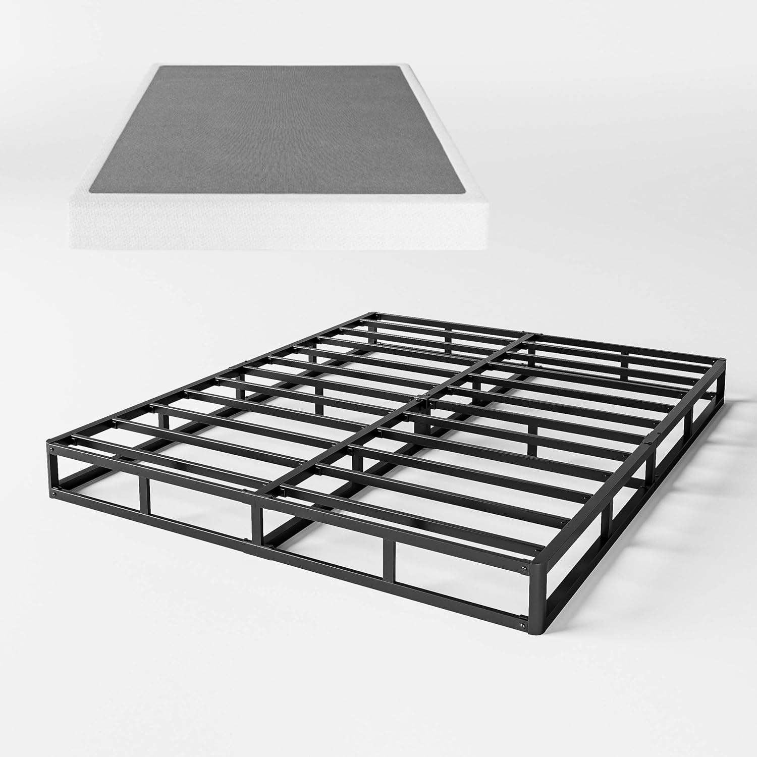 7 Inch Box Spring for California King Bed with Strong Metal Frame